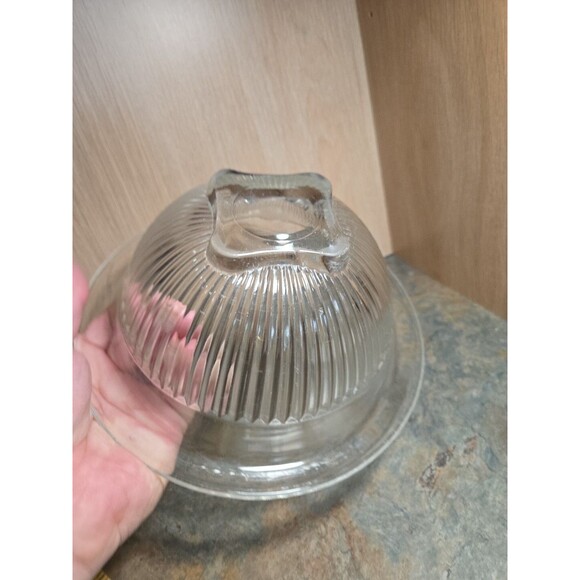 Federal Glass 9" Footed Nesting Clear Mixing Bowl - Picture 6 of 6